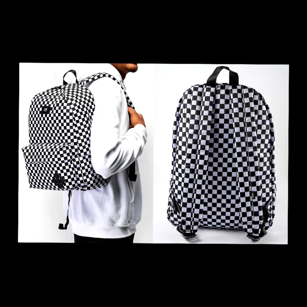 Vans checkered backpack. Unisex